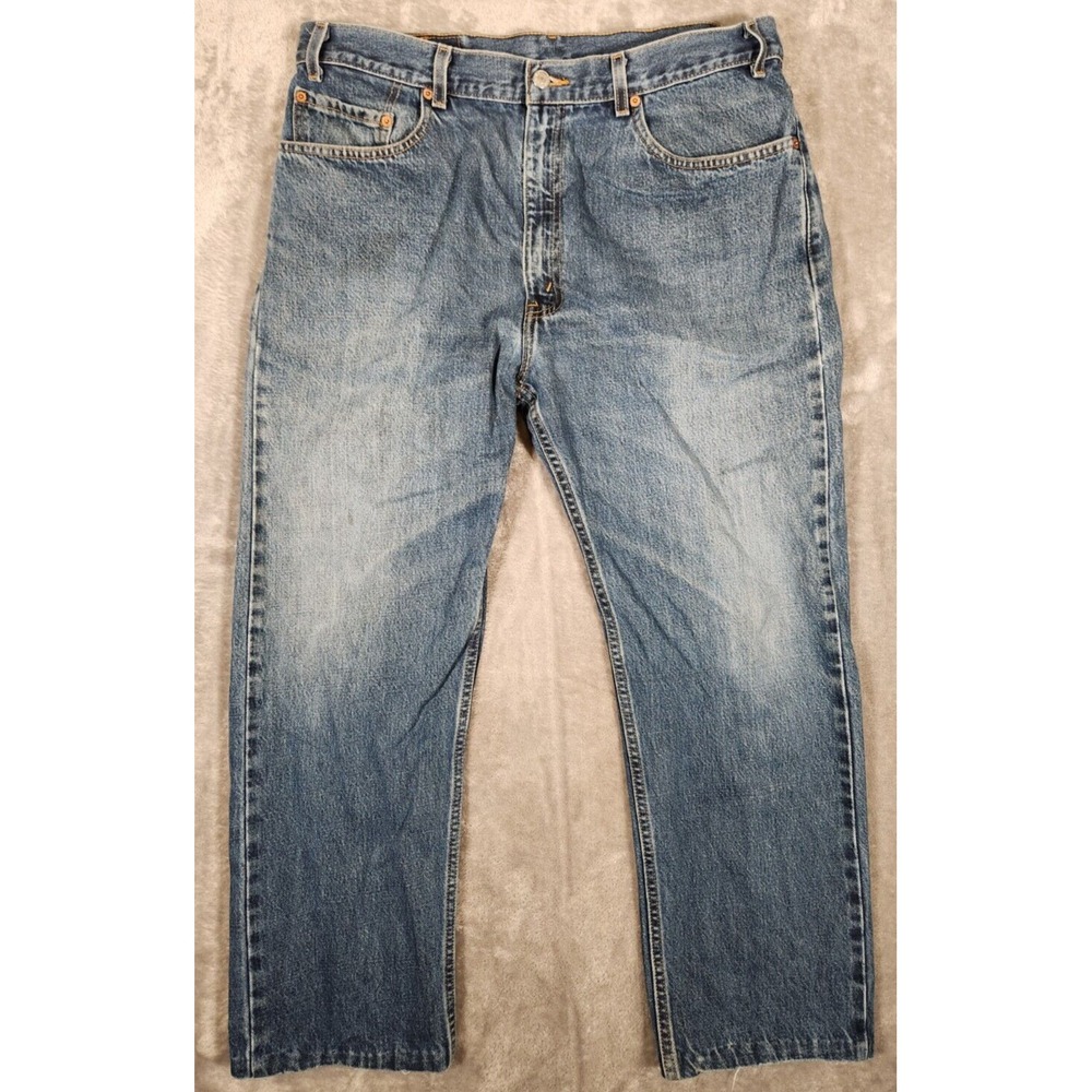 Vintage Levi's 505 Jeans 36X27 (Tag 38X30) Blue Straight Regular Made in USA Y2K
